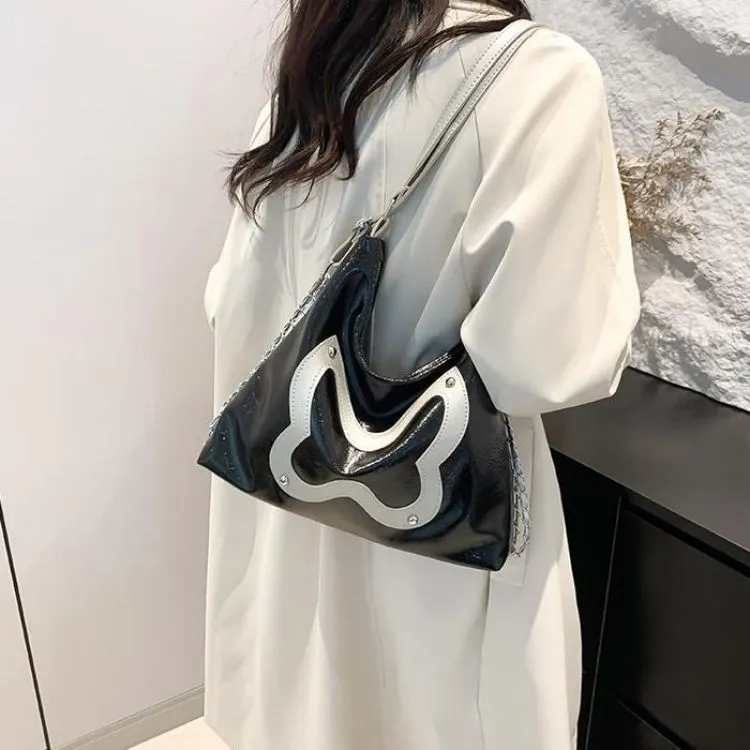 NX DOUGHNUT PU Backpack Regular Women's Black/White/Silver-15