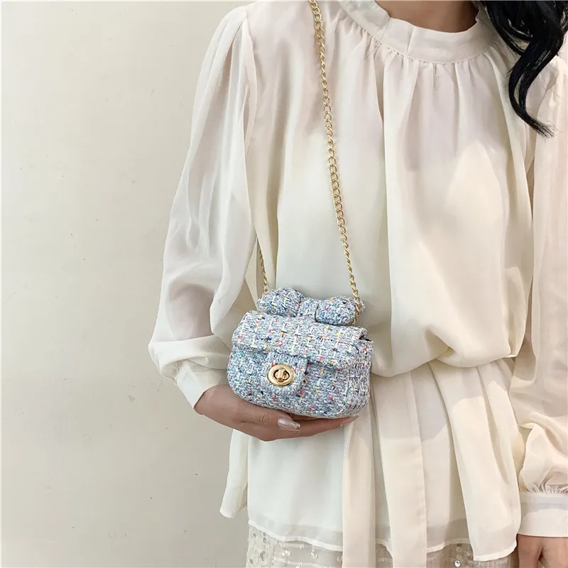 NX DOUGHNUT Fabric Shoulder Bag, Crossbody Bag Regular Women's White/Black/Blue/Pink-13