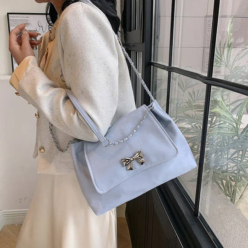NX DOUGHNUT PU Shoulder Bag Regular Women's White/Black/Blue/Pink-25