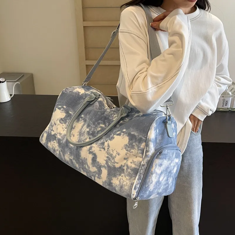 NX DOUGHNUT Canvas Travel Bag Canvas Bag Women's Multicolor-5