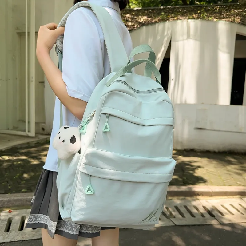 NX DOUGHNUT Oxford Backpack Unisex Ecru/Black/Violet/Light Blue-12