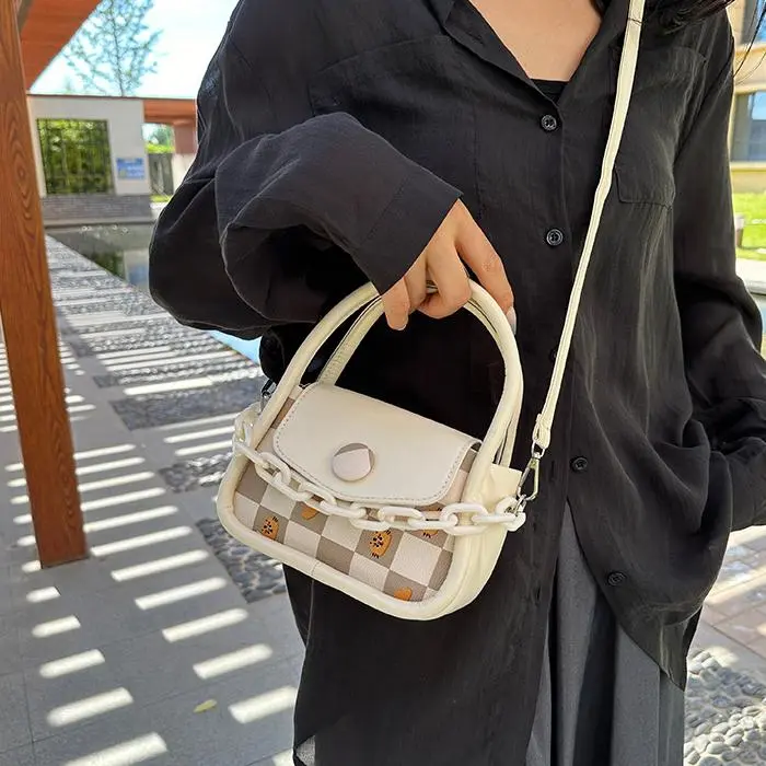 NX DOUGHNUT PU One Shoulder Handbag Women's Pink/Ecru-1