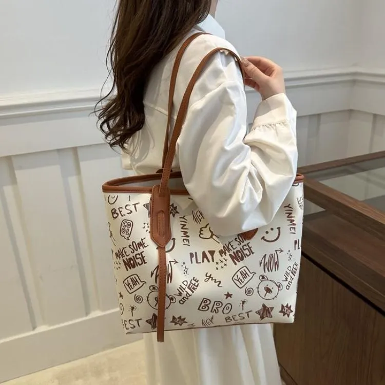 NX DOUGHNUT PU Tote Bag Shoulder Bag Regular Women's Multicolor-5