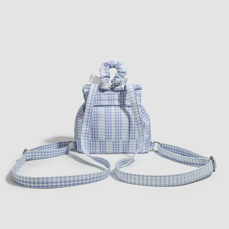 NX DOUGHNUT Canvas Backpack Women's Blue-3