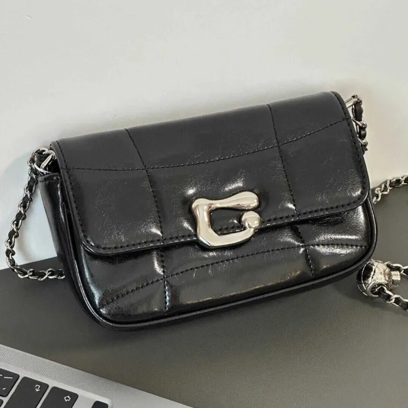 NX DOUGHNUT PU Crossbody Bag Regular Women's Silver/Black-7
