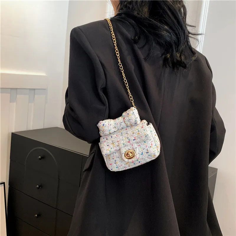 NX DOUGHNUT Fabric Shoulder Bag, Crossbody Bag Regular Women's White/Black/Blue/Pink-6