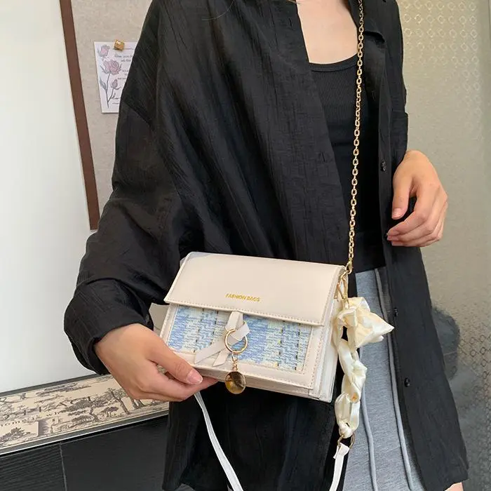 NX DOUGHNUT PU Crossbody Bag Shoulder Bag Regular Women's White/Black-11