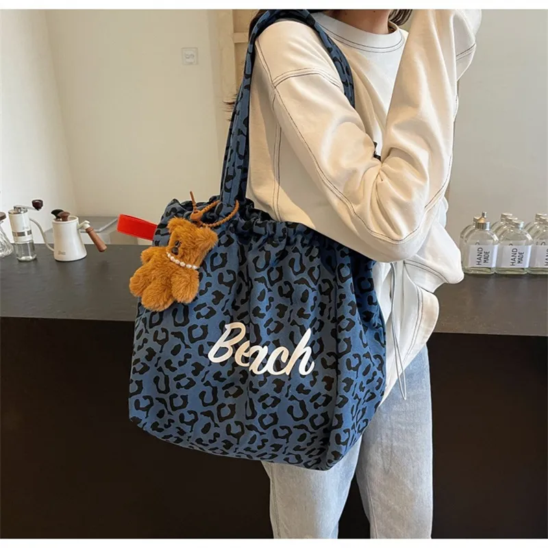 NX DOUGHNUT Canvas Canvas Bag For Students Shopping Bag Tote Bag Regular Women's Multicolor-12