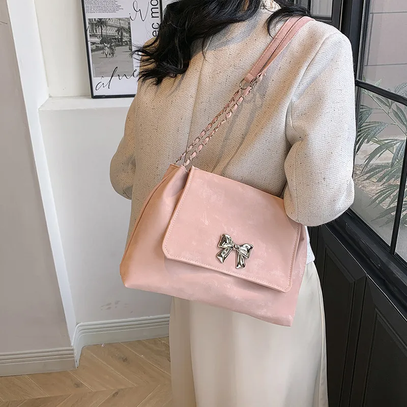 NX DOUGHNUT PU Shoulder Bag Regular Women's White/Black/Blue/Pink-29