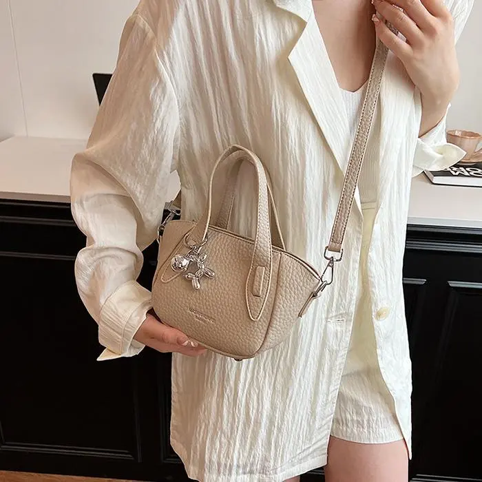 NX DOUGHNUT PU Shoulder Bag, Crossbody Bag, Handbag Regular Women's Ecru/Khaki/Black-29