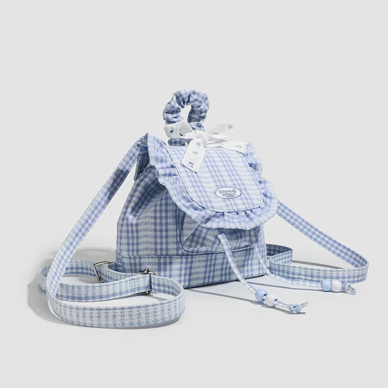 NX DOUGHNUT Canvas Backpack Women's Blue-2