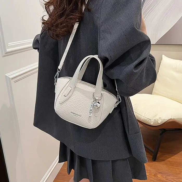 NX DOUGHNUT PU Shoulder Bag, Crossbody Bag, Handbag Regular Women's Ecru/Khaki/Black-3