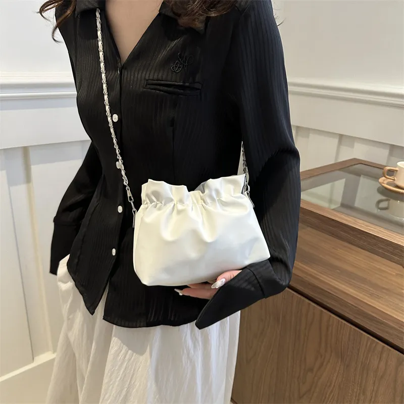 NX DOUGHNUT PU Shoulder Bag Crossbody Bag Regular Women's White Silver Black Coffee-3