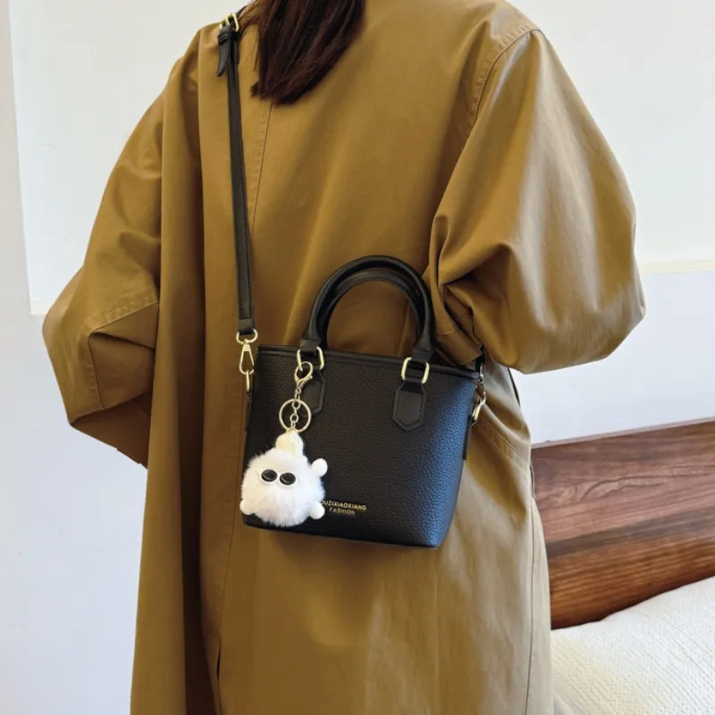 NX DOUGHNUT PU Shoulder Bag Crossbody Bag Handbag Women's Ecru Coffee Black-6
