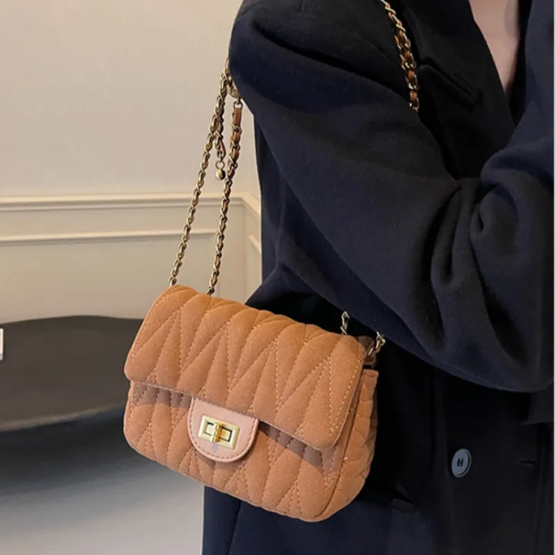 NX DOUGHNUT PU Small Square Bag Shoulder Bag, Crossbody Bag Women's Black/Brown/Coffee-4