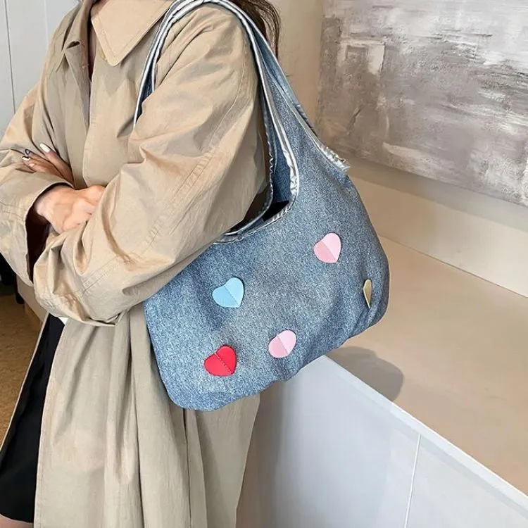 NX DOUGHNUT PU Handbag, Shoulder Bag Regular Women's Blue/White/Pink/Dark Brown-8