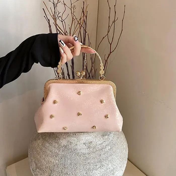 NX DOUGHNUT PU Crossbody Bag, One Shoulder Handbag Women's White/Black/Pink-14
