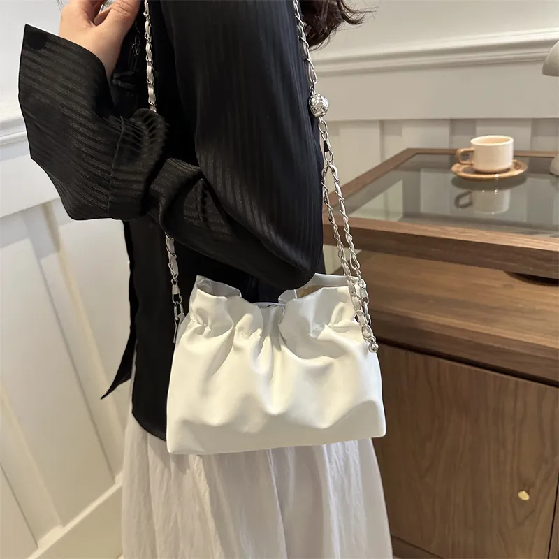 NX DOUGHNUT PU Shoulder Bag Crossbody Bag Regular Women's White Silver Black Coffee-2