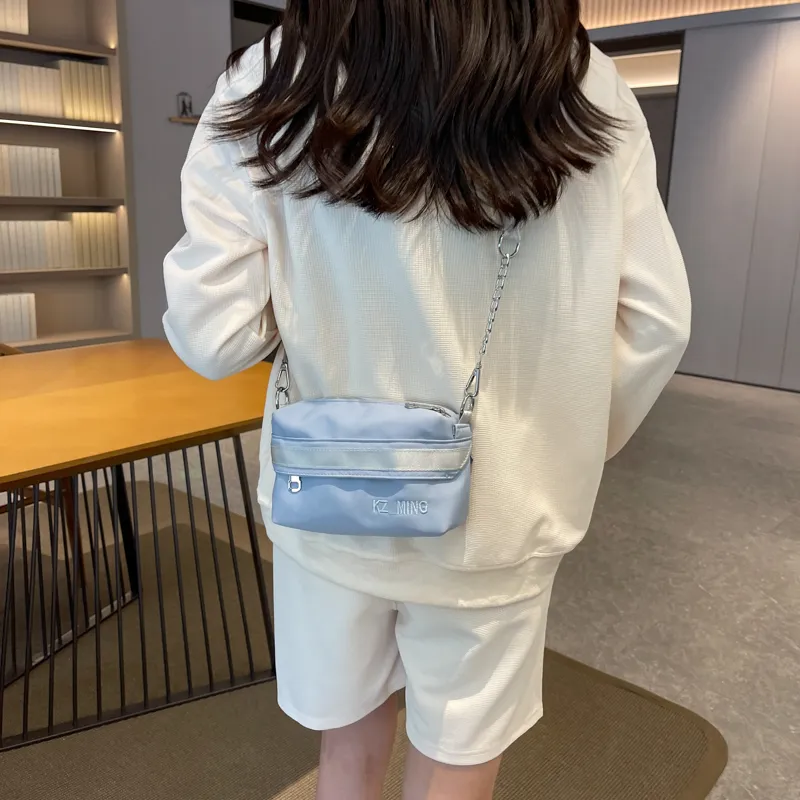NX DOUGHNUT Fabric Shoulder Bag, Crossbody Bag Regular Women's Black/Light Yellow/Light Blue/Lake Blue/Pink-24