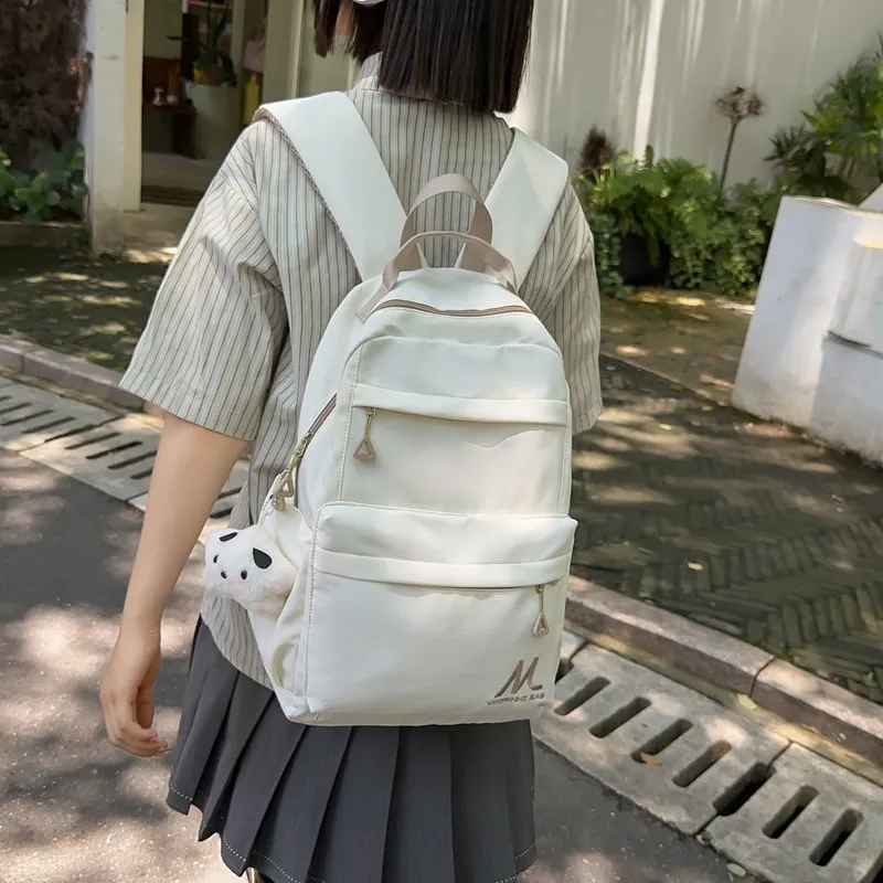 NX DOUGHNUT Oxford Backpack Unisex Ecru/Black/Violet/Light Blue-5