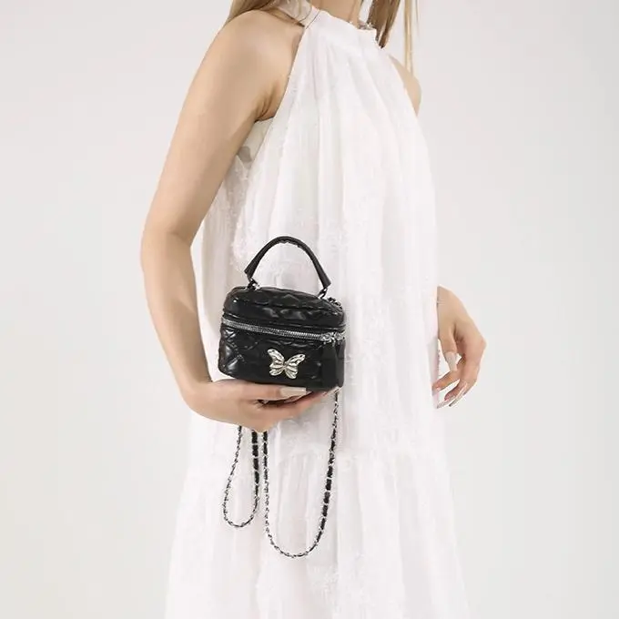 NX DOUGHNUT PU Handbag Regular Women's Black/White/Silver/Pink/Khaki-44