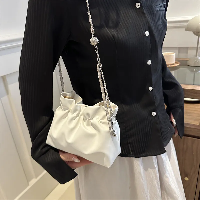 NX DOUGHNUT PU Shoulder Bag Crossbody Bag Regular Women's White Silver Black Coffee-1