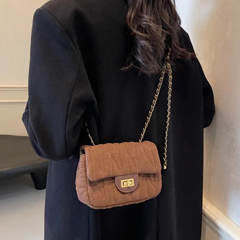 NX DOUGHNUT PU Small Square Bag Shoulder Bag, Crossbody Bag Women's Black/Brown/Coffee-5