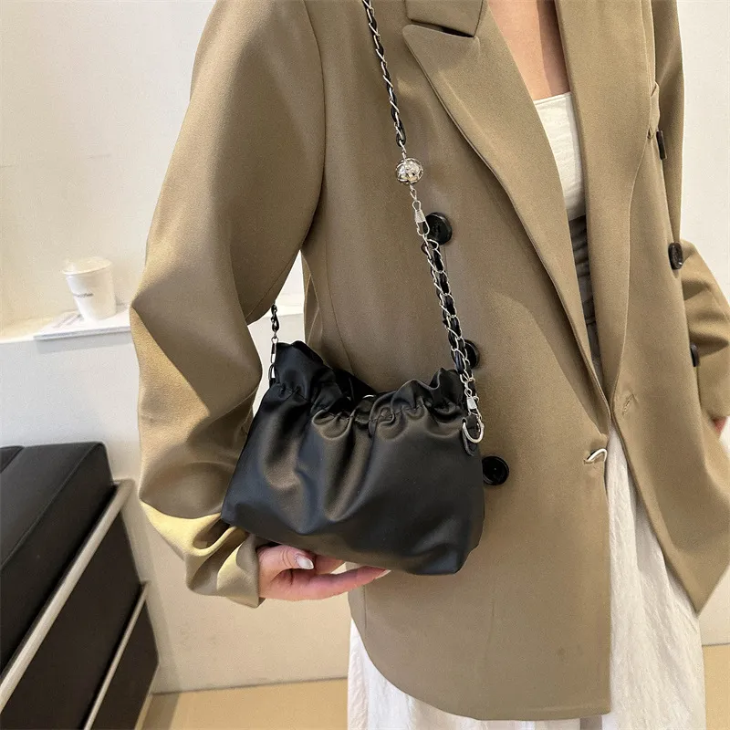 NX DOUGHNUT PU Shoulder Bag Crossbody Bag Regular Women's White Silver Black Coffee-7