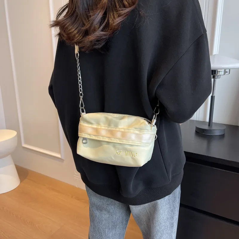 NX DOUGHNUT Fabric Shoulder Bag, Crossbody Bag Regular Women's Black/Light Yellow/Light Blue/Lake Blue/Pink-13