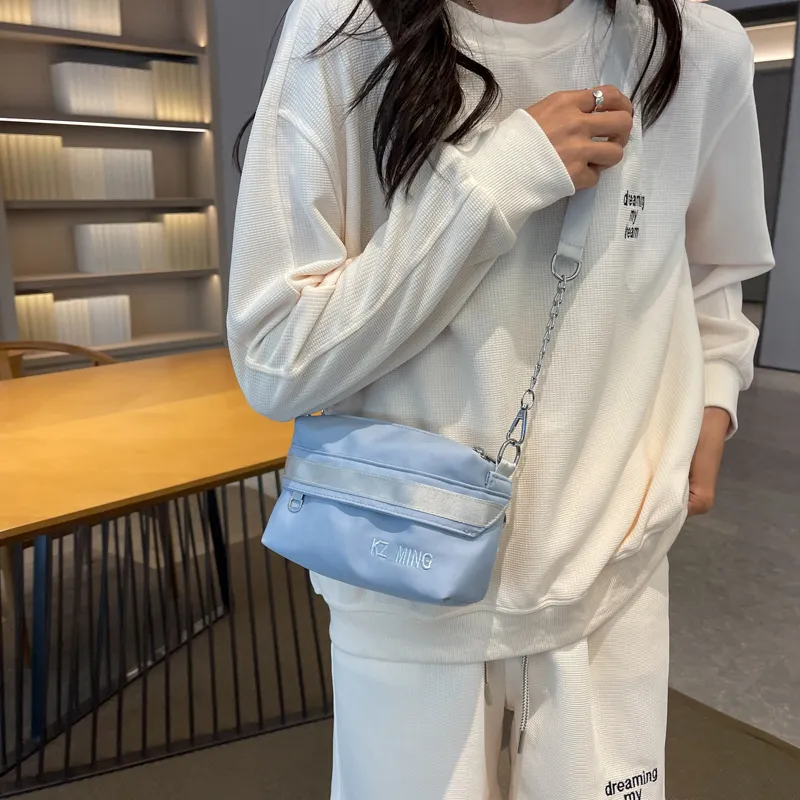 NX DOUGHNUT Fabric Shoulder Bag, Crossbody Bag Regular Women's Black/Light Yellow/Light Blue/Lake Blue/Pink-26