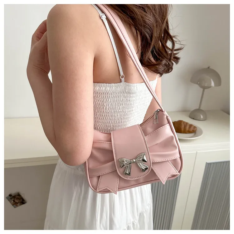 NX DOUGHNUT PU Shoulder Bag Regular Women's Pink White Silver Khaki Brown Black-2