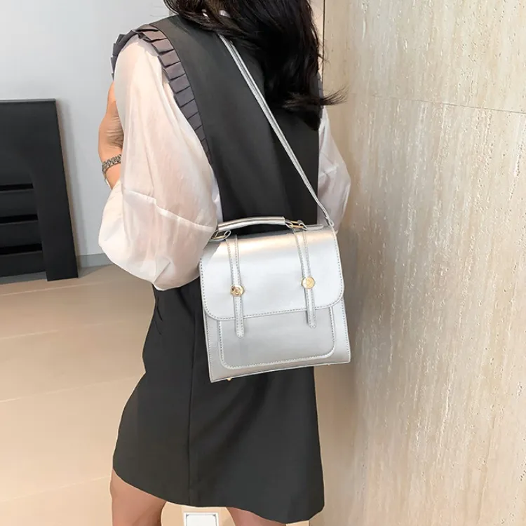 NX DOUGHNUT PU Backpack Regular Women's Black/Silver/Pink/Dark Brown-3