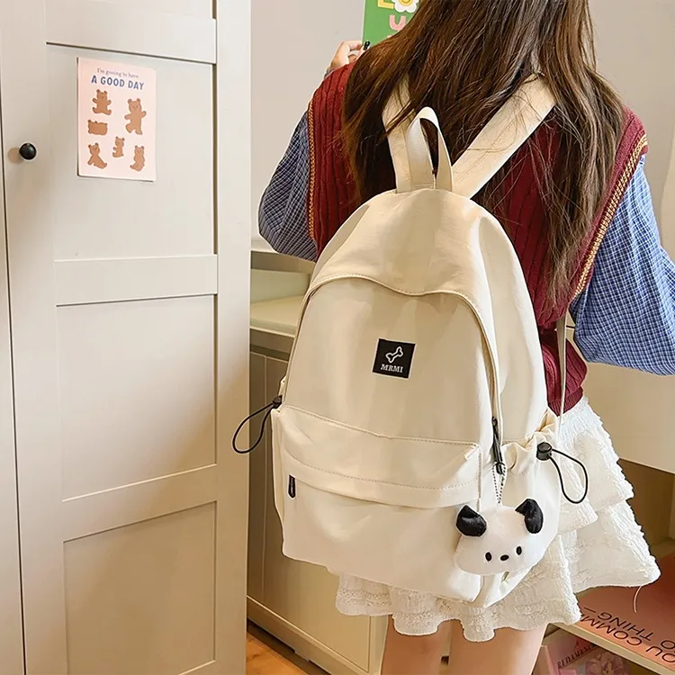 NX DOUGHNUT Nylon Classroom Versatile Everyday Commute Backpack Unisex Multicolor-2