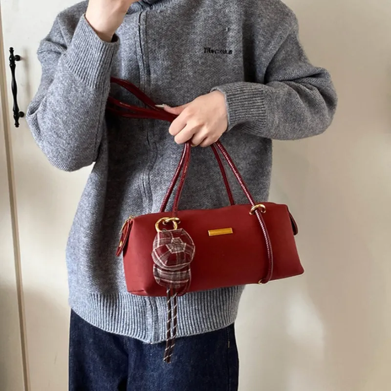 NX DOUGHNUT PU Advanced Textured Fashion Small Square Bag Handbag Regular Women's Multicolor-5