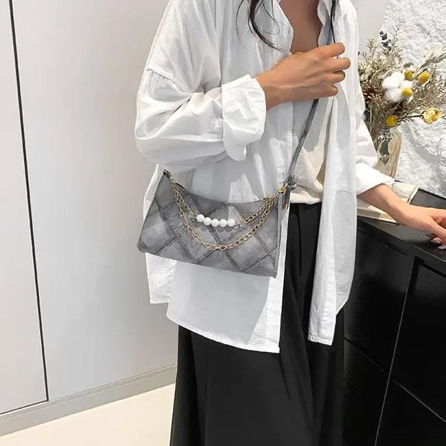 NX DOUGHNUT PU Shoulder Bag, Handbag, Shoulder Bag, Crossbody Bag Regular Women's Black/Gray/Blue-24
