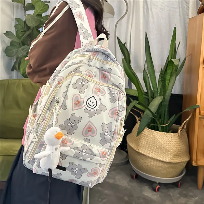 NX DOUGHNUT Composite Cloth Backpack Unisex Multicolor-9