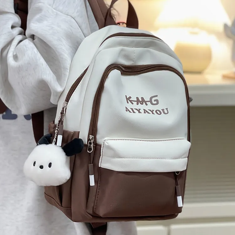 NX DOUGHNUT Oxford Backpack Unisex Black Brown Red Blue Purple-3