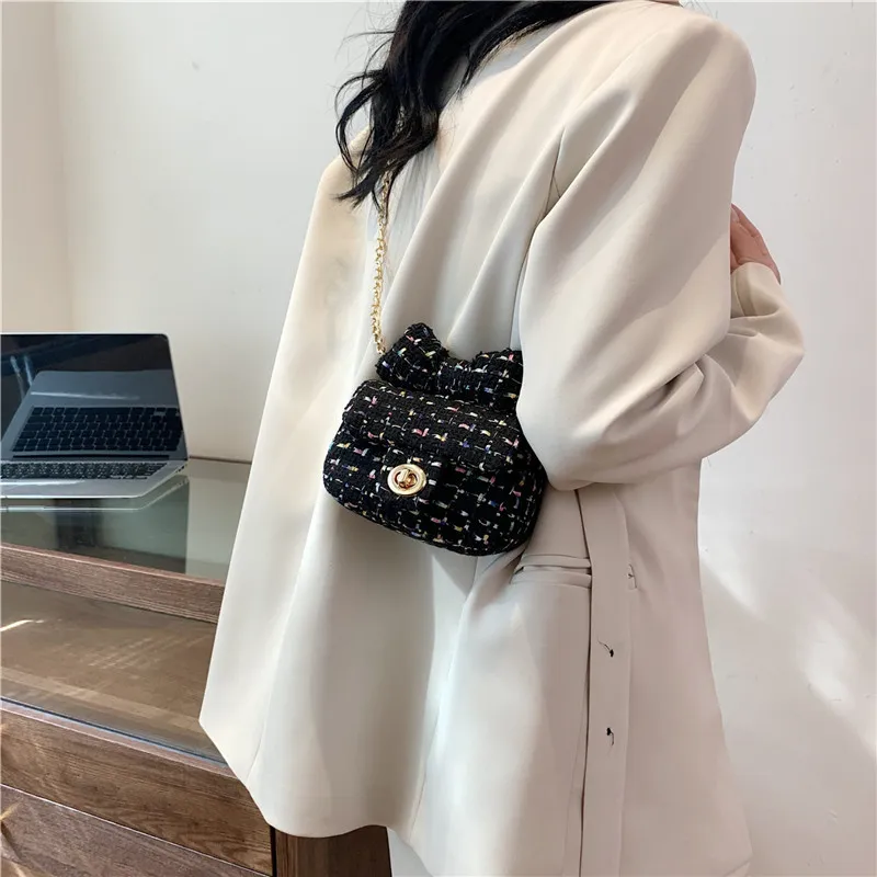 NX DOUGHNUT Fabric Shoulder Bag, Crossbody Bag Regular Women's White/Black/Blue/Pink-1