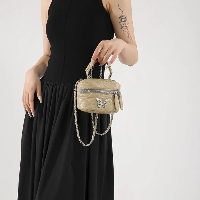NX DOUGHNUT PU Handbag Regular Women's Black/White/Silver/Pink/Khaki-55