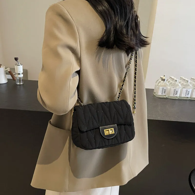 NX DOUGHNUT PU Small Square Bag Shoulder Bag, Crossbody Bag Women's Black/Brown/Coffee-1