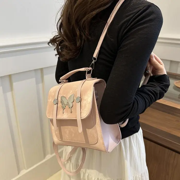 NX DOUGHNUT PU Backpack Women's White-14