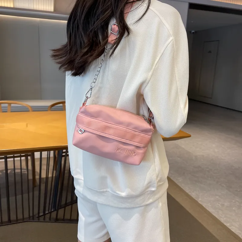 NX DOUGHNUT Fabric Shoulder Bag, Crossbody Bag Regular Women's Black/Light Yellow/Light Blue/Lake Blue/Pink-74