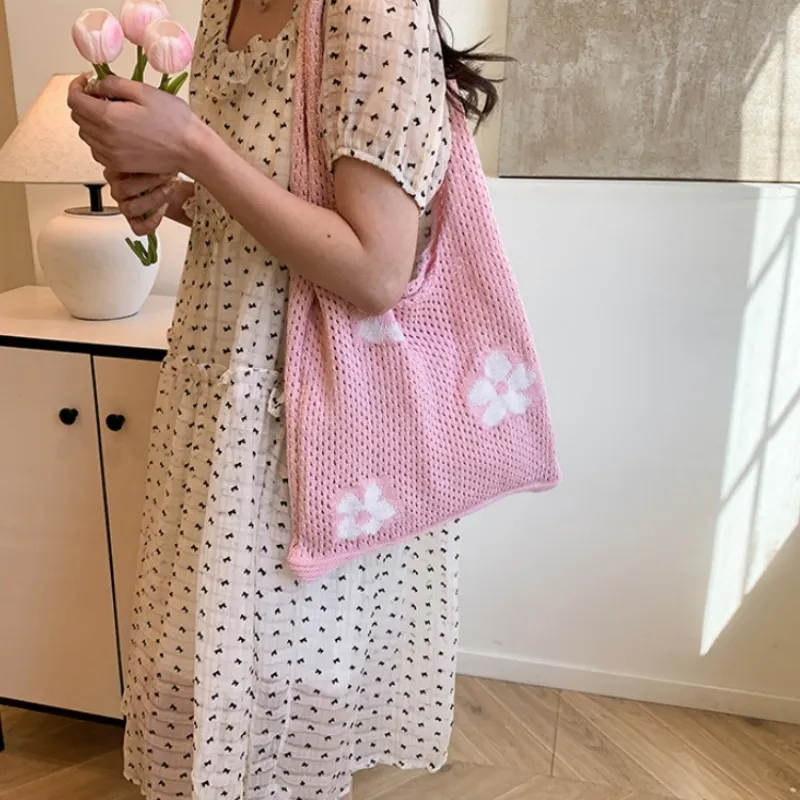 NX DOUGHNUT Woven Shoulder Bag Women's Multicolor-8