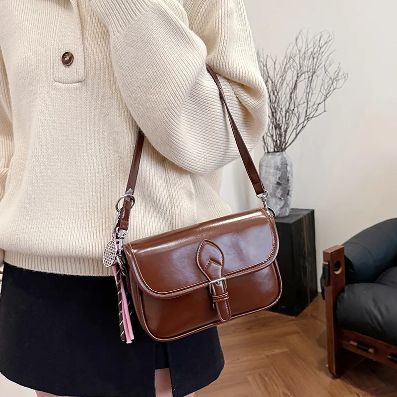 NX DOUGHNUT PU Baguette Shoulder Bag Regular Women's Multicolor-4