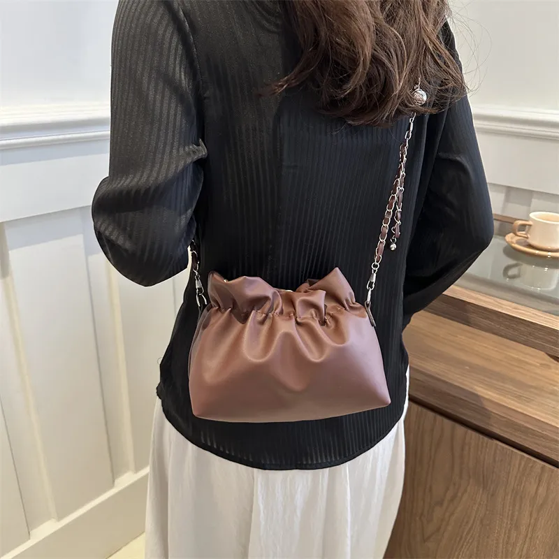 NX DOUGHNUT PU Shoulder Bag Crossbody Bag Regular Women's White Silver Black Coffee-15