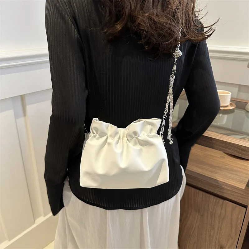 NX DOUGHNUT PU Shoulder Bag Crossbody Bag Regular Women's White Silver Black Coffee-4