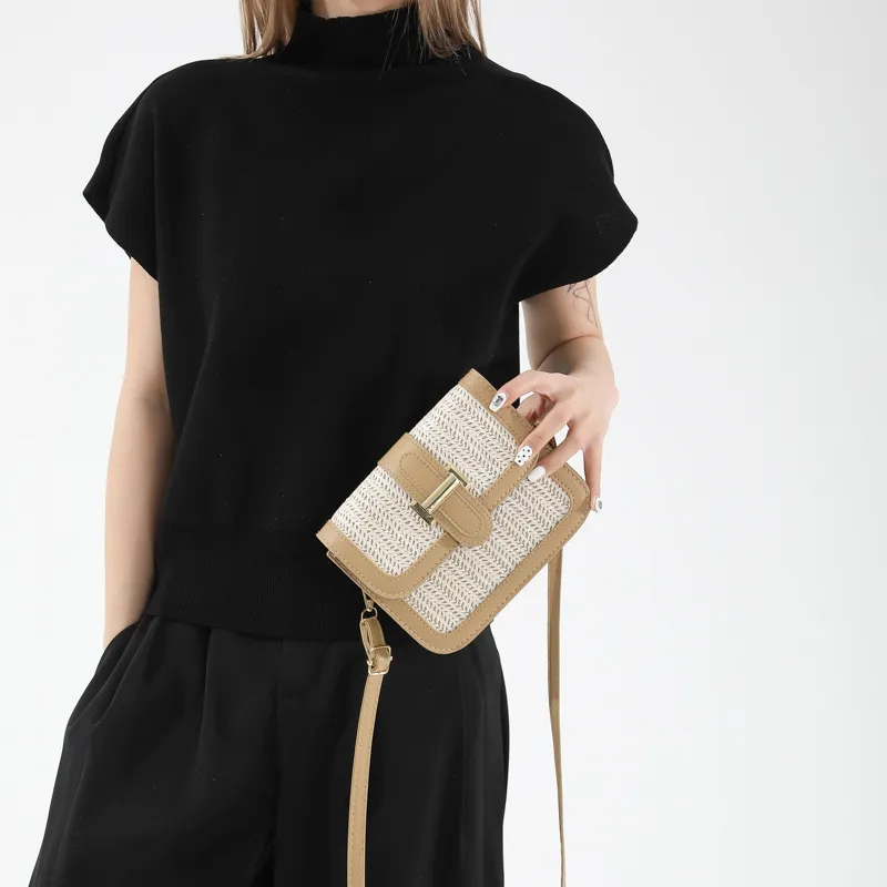 NX DOUGHNUT Pu Crossbody Bag, Shoulder Bag Regular Unisex Black/Khaki/Rose Red-1