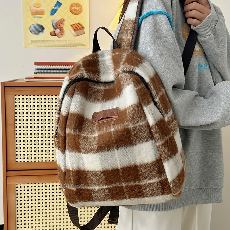 NX DOUGHNUT Composite Cloth Backpack Women's Multicolor-6