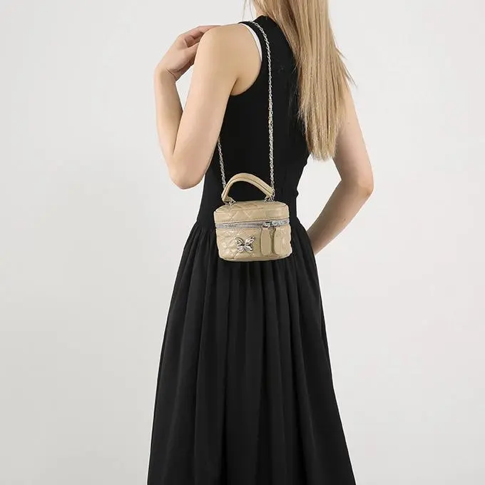 NX DOUGHNUT PU Handbag Regular Women's Black/White/Silver/Pink/Khaki-57