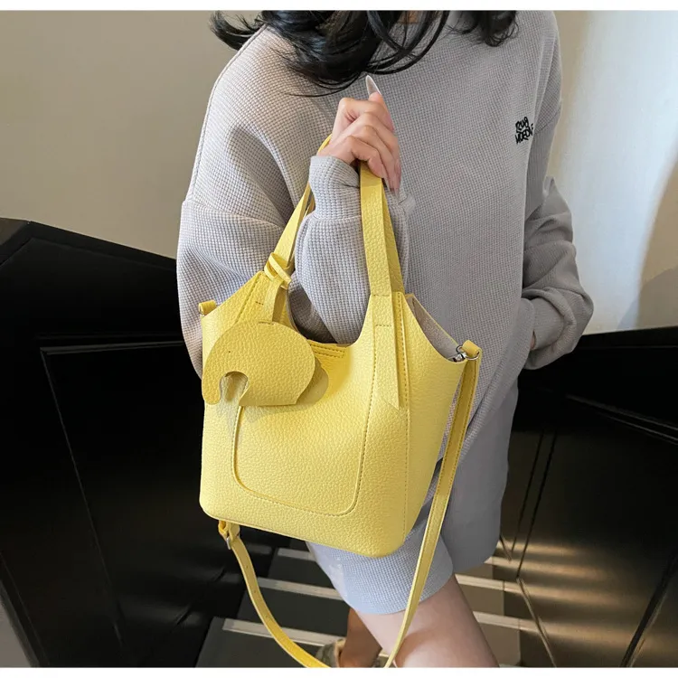 NX DOUGHNUT PU Premium Texture Handbag Regular Women's Multicolor-11